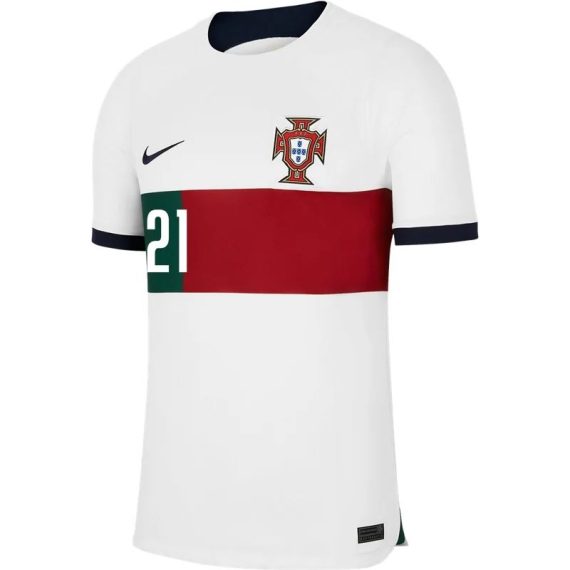 2022 Diogo Jota #21 Portugal Away Jersey