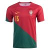 2022 Rafael Leao #15 Portugal Home Jersey