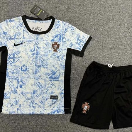 2024 Portugal Away Football Shirt Kids Size Suit