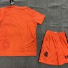 2024/2025 Real Madrid Y-3 Special Edition Orange Football Shirt Kids Size Suit