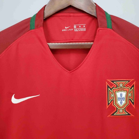 2016 Retro Portugal Home Football Shirt