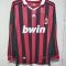 2009/2010 Retro Long Sleeve AC Milan Home Football Shirt