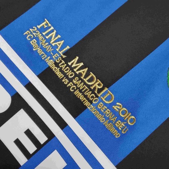 2009/2010 Retro Internazionale Milan Home UEFA Champions League Edition Football Jersey
