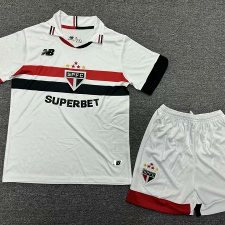 2024/2025 S&atilde;o Paulo Home Jersey Kids Size Suit