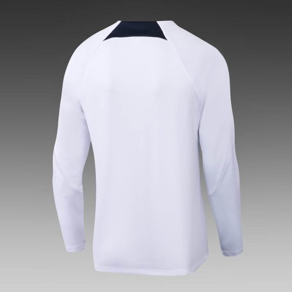 2022/2023 Psg Paris Saint-Germain Half-Pull Training Suit White Set