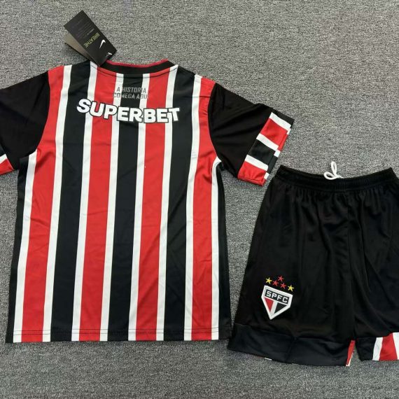2024/2025 São Paulo Away Jersey Kids Size Suit