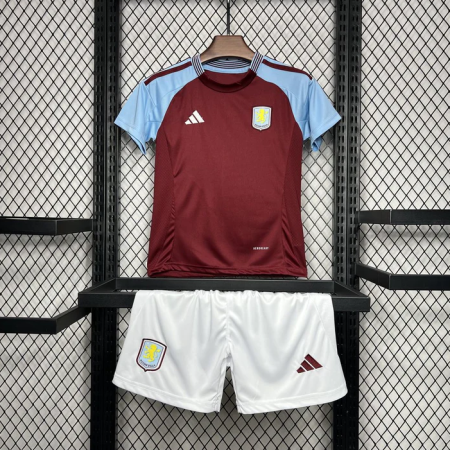 2024/2025 Aston Villa Home Football Shirt Kids Size Suit