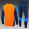 24/25 Juventus Half-Pull Training Suit Orange Football Shirt Set
