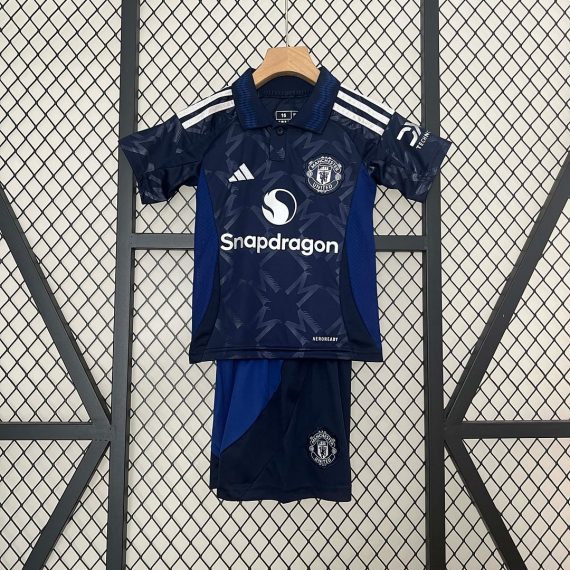 24/25 Manchester United Away Football Shirt Kids Size Suit
