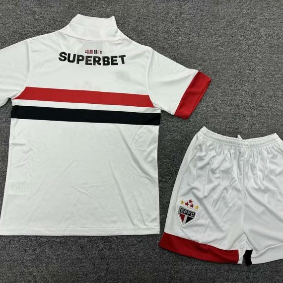 24/25 Sao Paulo Home Jersey Kids Size Suit