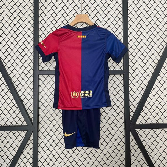 24/25 Barcelona Home Football Shirt Kids Size Suit
