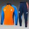 24/25 Juventus Half-Pull Training Suit Orange Football Shirt Set