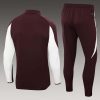 24/25 Bayern Munich Half-Pull Training Suit Deep purple Football Shirt Set
