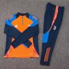24/25 Juventus Half-Pull Training Suit Orange Football Shirt Set