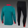 24/25 Liverpool Half-Pull Training Suit Green Jersey Set