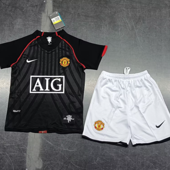 07/08 Retro Manchester United Away Football Shirt Kids Size Suit