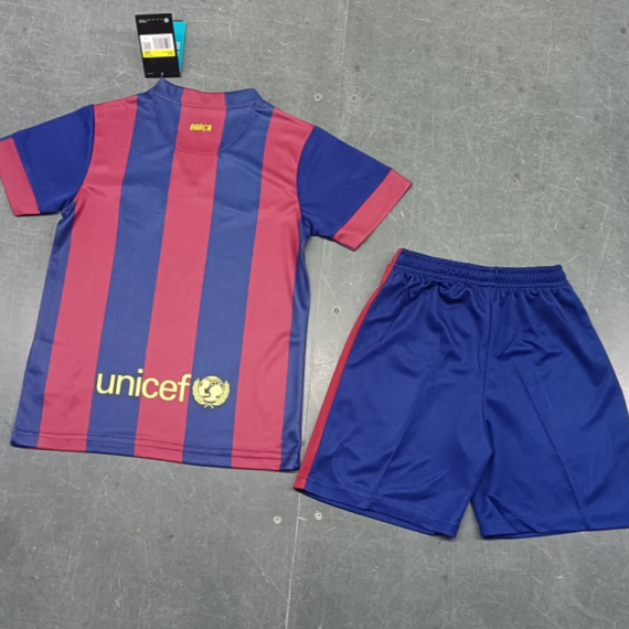 14/15 Retro Barcelona Home Football Shirt Kids Size Suit