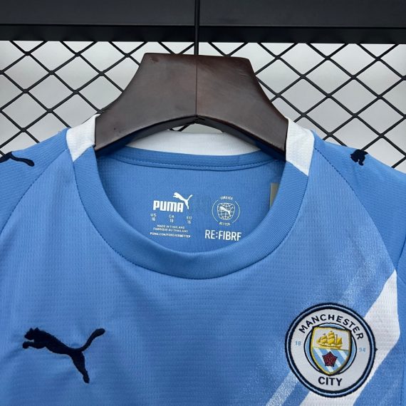 25/26 Manchester City Home Football Shirt Kids Size Suit