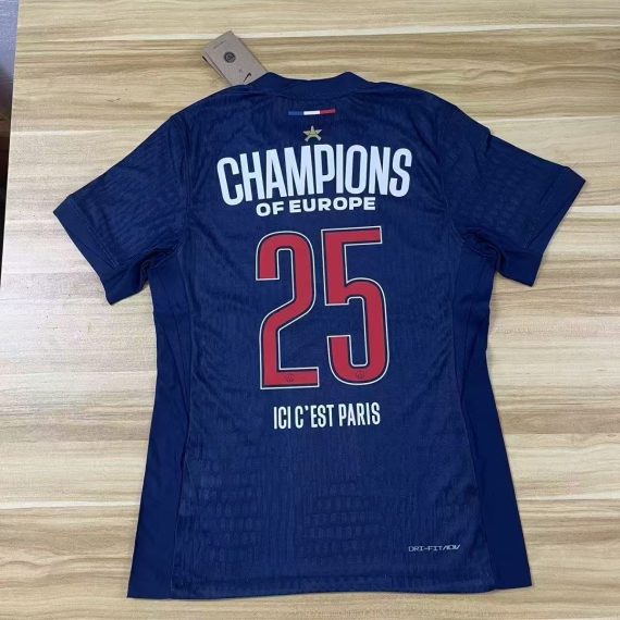 24/25 Player Version Paris Saint-Germain #25 Champions League Home Match Collector Jersey