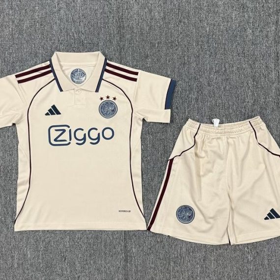 25/26 AJAX Third Football Shirt Kids Size Suit
