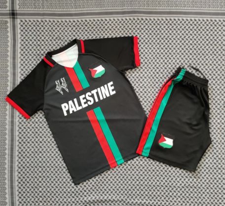 24/25 Palestine Away Football Shirt Kids Size Suit