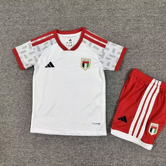 26/27 UAE Home Football Shirt Kids Size Suit