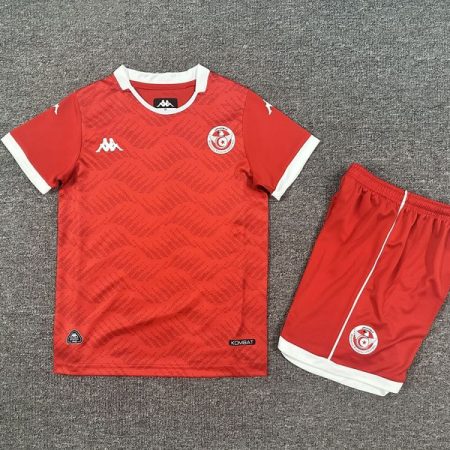 26/27 Tunisia Home Football Shirt Kids Size Suit