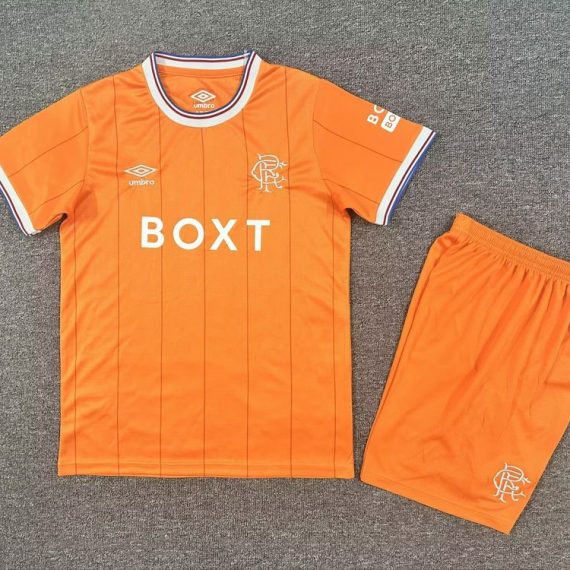 25/26 Glasgow Rangers Third Away Football Shirt Kids Size Suit