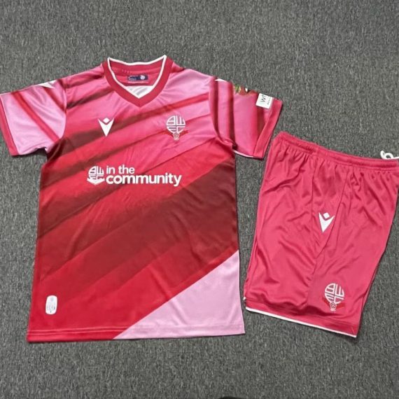 25/26 Bolton Wanderers Second Away Football Shirt Kids Size Suit