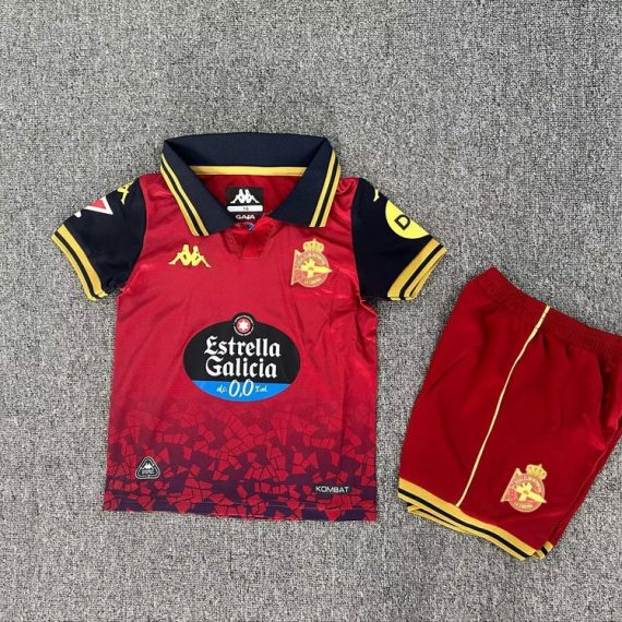 25/26 Deportivo La Coruna Away Football Shirt Kids Size Suit
