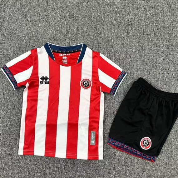 25/26 Sheffield United Home Football Shirt Kids Size Suit