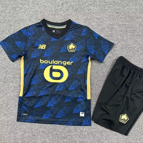 25/26 Lille Second Away Football Shirt Kids Size Suit