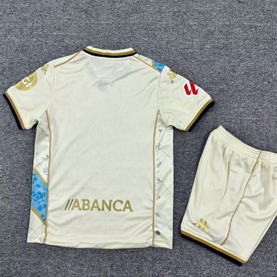 25/26 Deportivo La Coruna Second Away Football Shirt Kids Size Suit