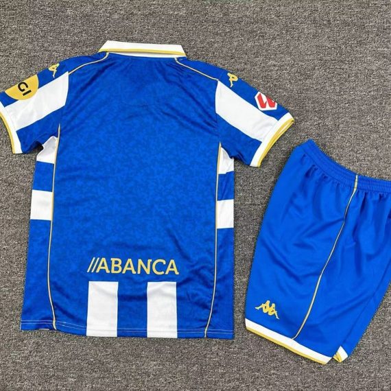 25/26 Deportivo La Coruna Home Football Shirt Kids Size Suit