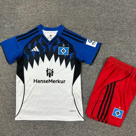 25/26 Hamburger SV Home Football Shirt Kids Size Suit