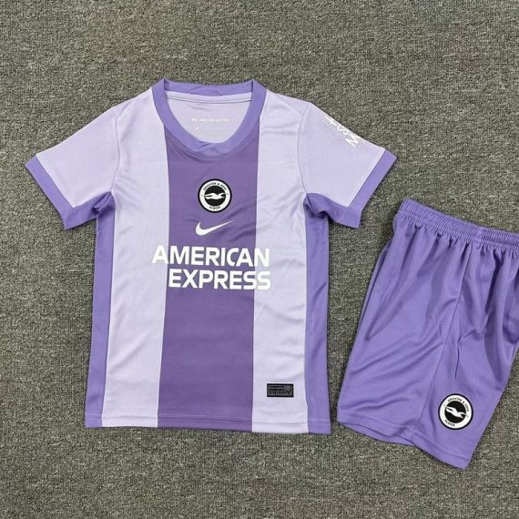 25/26 Brighton & Hove Albion Away Football Shirt Kids Size Suit