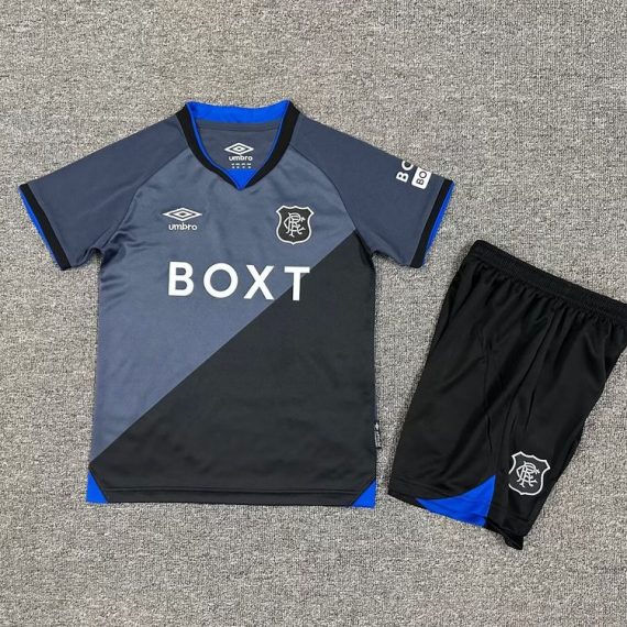 25/26 Glasgow Rangers Second Away Football Shirt Kids Size Suit