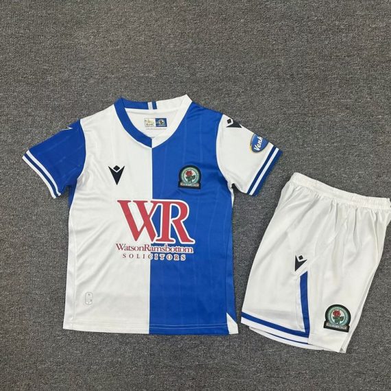 25/26 Blackburn Rovers Home Football Shirt Kids Size Suit
