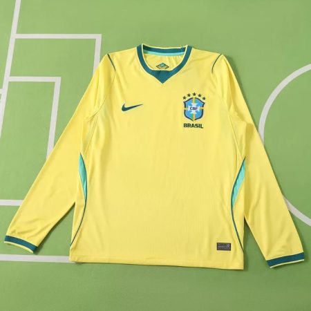 26/27 Long Sleeve Brazil Home Football Shirt