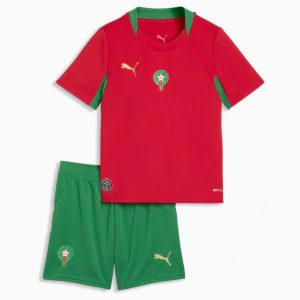 26/27 Morocco Home Football Shirt Kids Size Suit